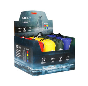 Go Dry, Poncho antipioggia - Espositore 12 pz assortiti