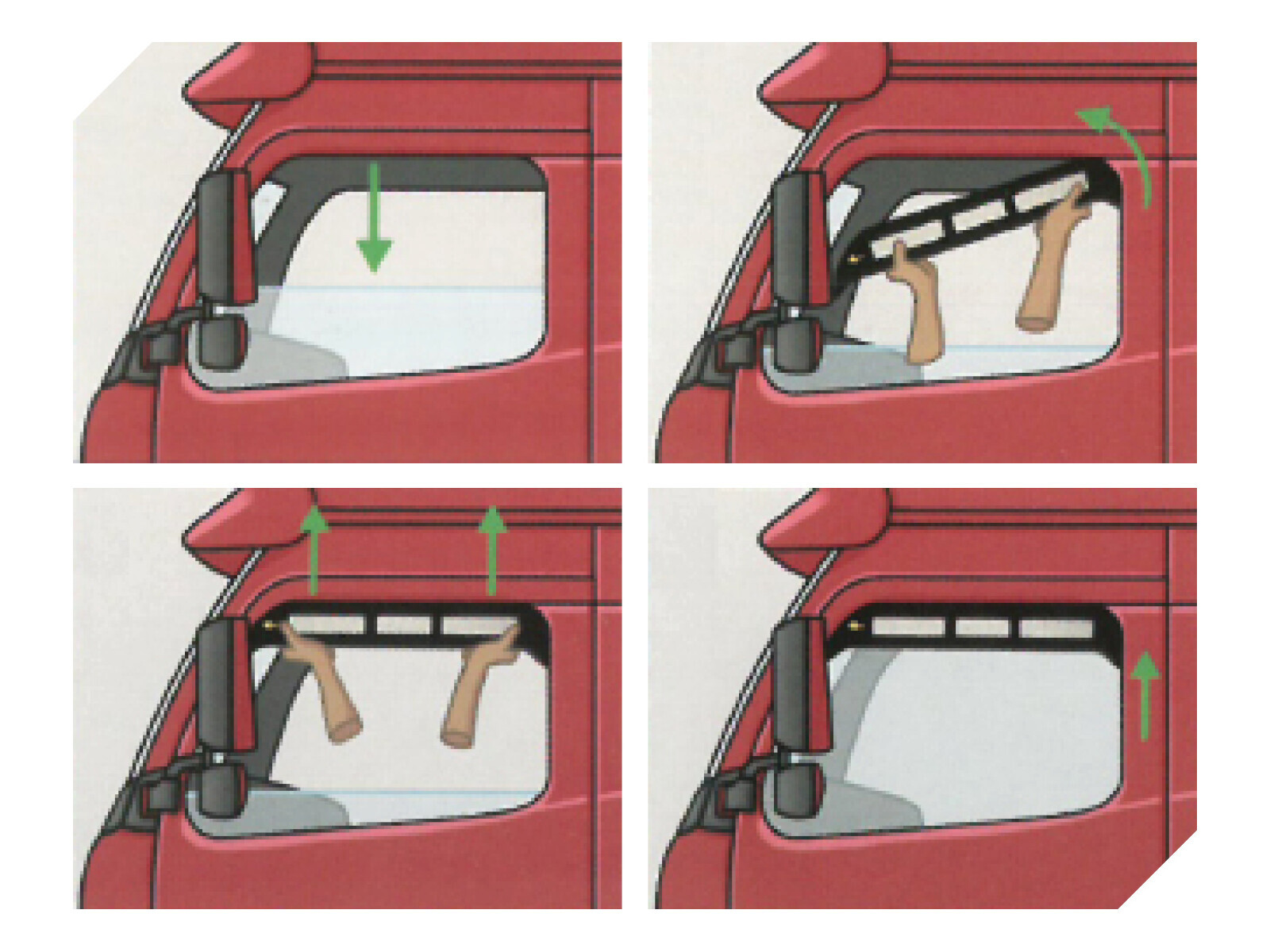 Mosquito Net, zanzariera su misura per finestrini camion - compatibile per Mercedes Actros MP4 (09/11>09/19) - Mercedes Actros MP5 (10/19>) - Mercedes Actros MP5 F (11/21>) - Mercedes Actros MP5 L (11/21>) - immagine 4