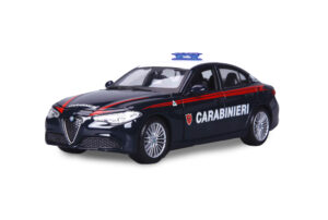 Auto Carabinieri, Alfa Romeo Giulia / Stelvio assortite, Burago, scala 1:24, scatola vetrina