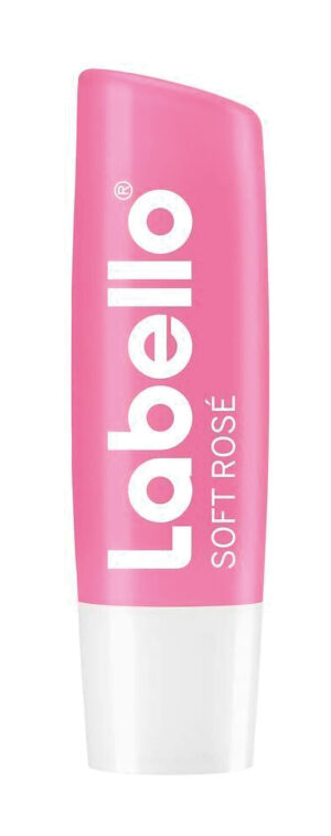 Labello, balsamo labbra idratante &ldquo;Soft Ros&eacute;&rdquo; - 4,8 g - Confezione da 12 pezzi