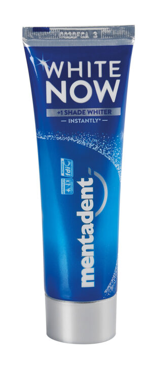 Mentadent, dentifricio “White Now” - 75 ml - Confezione da 24 pezzi
