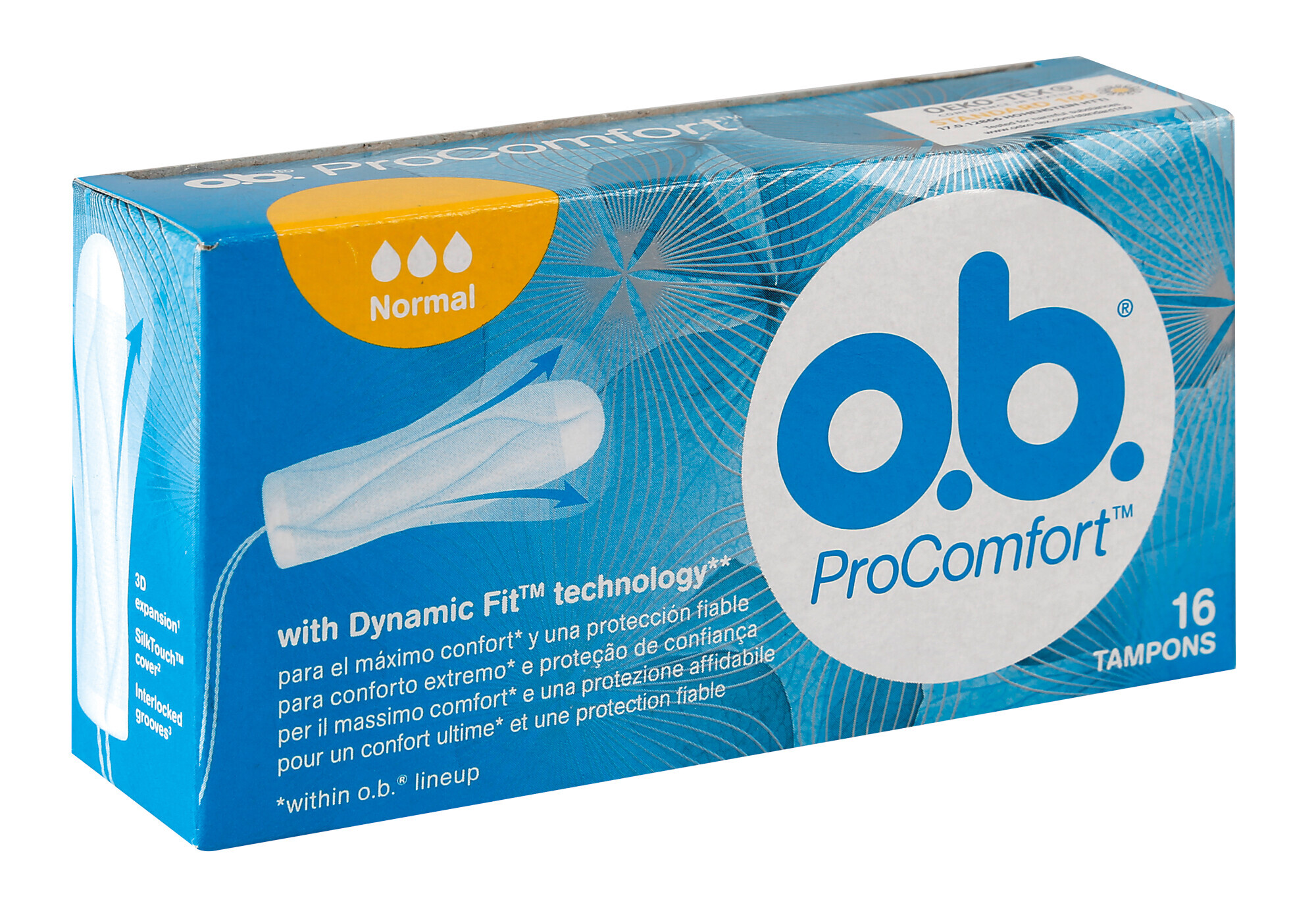O.B., Assorbenti ProComfort normal - 16 pz - Confezione da 6 pezzi