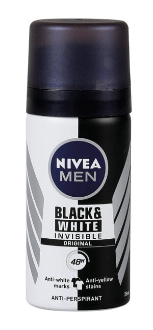 Nivea Men, Deodorante spray “Invisible Black & White” - 35 ml