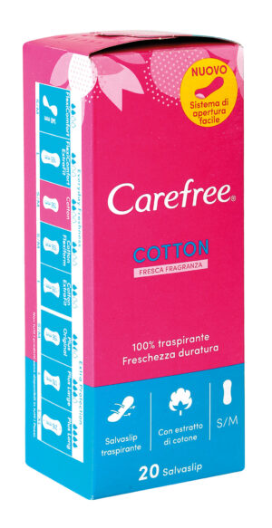 Carefree, salvaslip cotton - 20 pz - Confezione da 12 pezzi