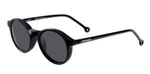 901, occhiali da lettura con clip da sole magnetica removibile - Ricarica singola gradazione - Tondo - +1.0 - Nero lucido