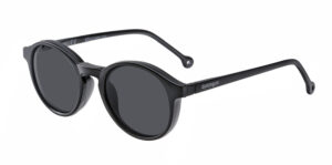 902, occhiali da lettura con clip da sole magnetica removibile - Ricarica singola gradazione - Tondo - +3.5 - Nero opaco