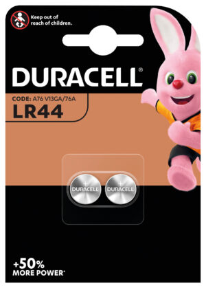 Duracell Elettronica, &ldquo;LR44&rdquo;, 2 pz - Confezione da 10 pezzi
