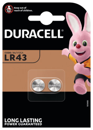 Duracell Elettronica, &ldquo;LR43&rdquo;, 2 pz - Confezione da 10 pezzi