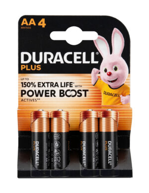 Duracell Plus Power Boost, Stilo "AA", 4 pz - Confezione da 20 pezzi