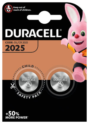 Duracell Elettronica, &ldquo;2025&rdquo;, 2 pz - Confezione da 10 pezzi