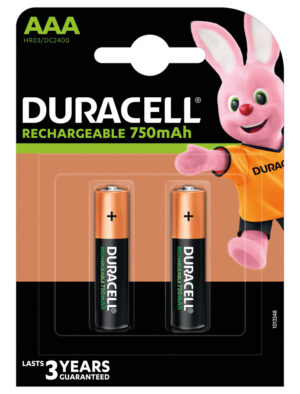 Duracell Recharge Plus, mini stilo &ldquo;AAA&rdquo;, 2 pz - Confezione da 20 pezzi
