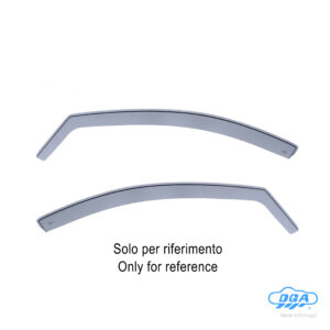 Set deflettori aria anteriori ad incastro, tipo lungo - compatibile per Ford Tourneo Connect (03/22>)
