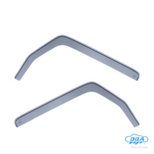 Set deflettori aria anteriori ad incastro, tipo lungo - compatibile per Jeep Wrangler 2p (03/07>10/18) - Jeep Wrangler 4p (03/07>10/18)