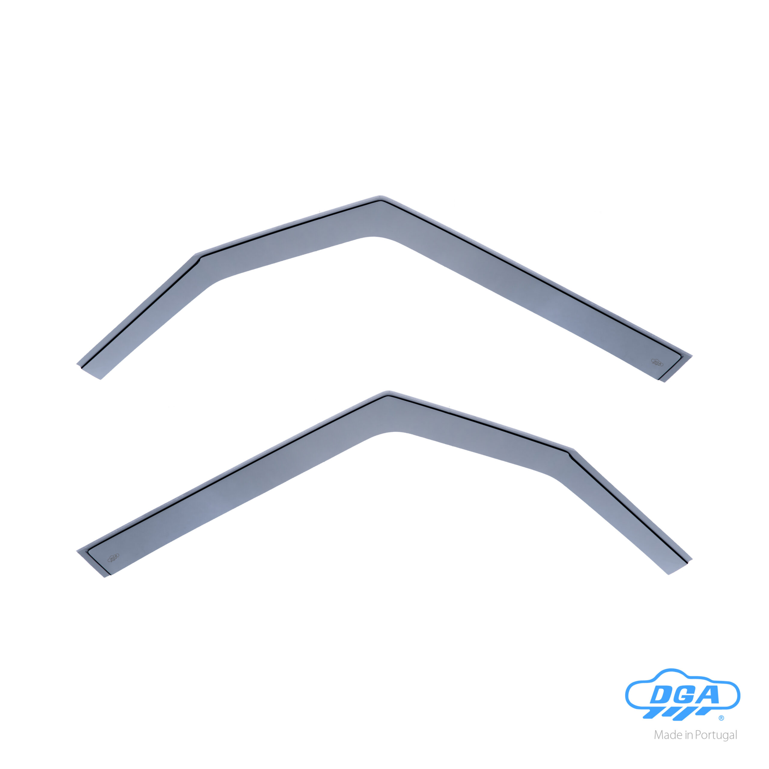 Set deflettori aria anteriori ad incastro, tipo lungo - compatibile per Fiat 500L (09/12>12/22)