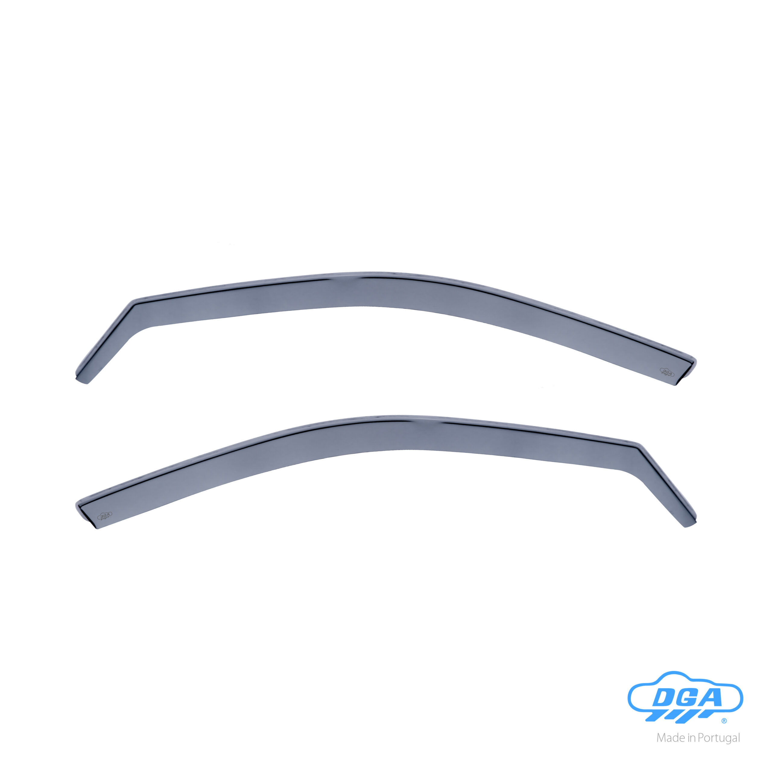 Set deflettori aria anteriori ad incastro, tipo lungo - compatibile per Mitsubishi Lancer 4p (09/03>06/08) - Mitsubishi Lancer sw (09/03>06/08)