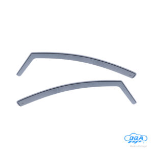 Set deflettori aria anteriori ad incastro, tipo lungo - compatibile per Nissan Note (10/13>10/17)