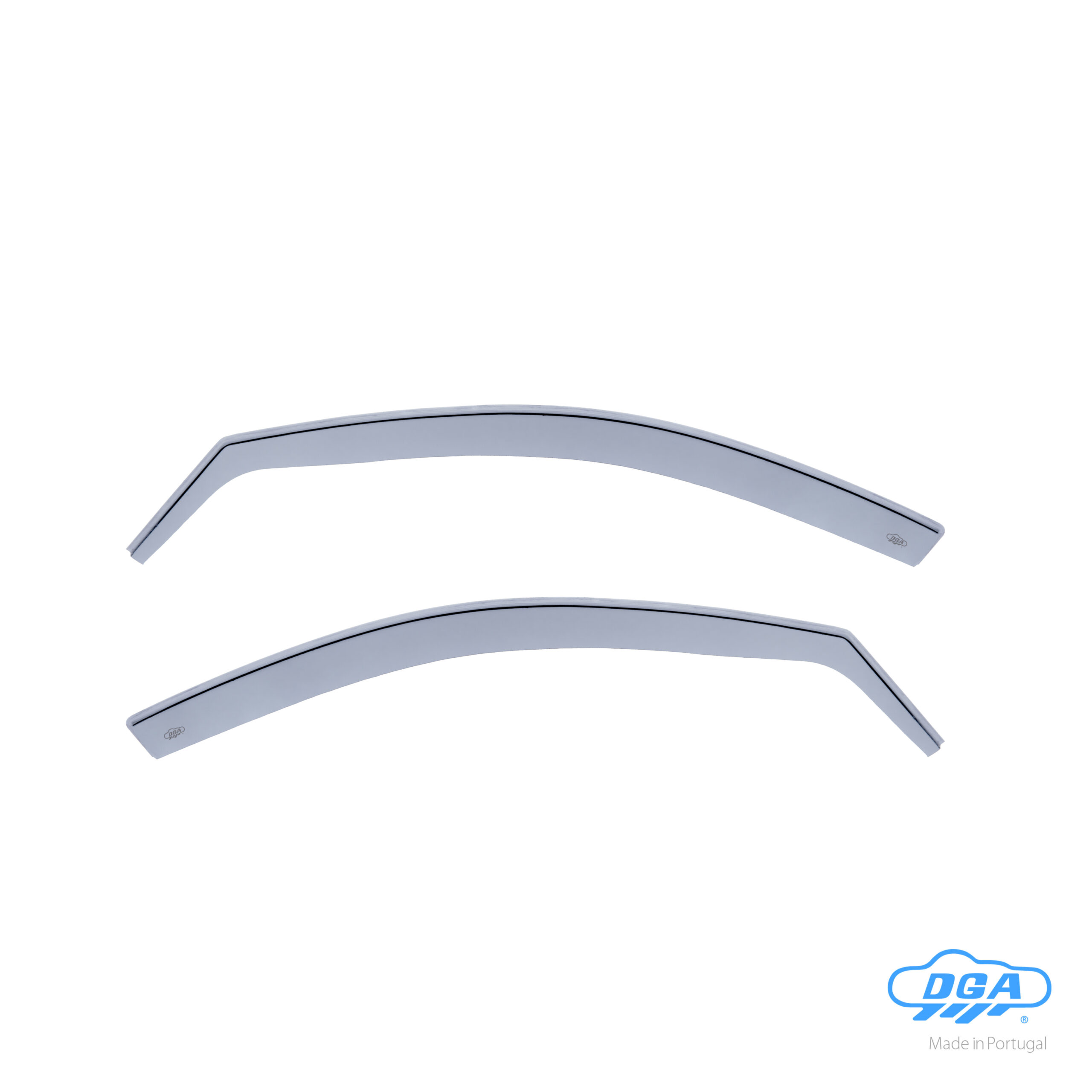 Set deflettori aria anteriori ad incastro, tipo lungo - compatibile per Skoda Fabia 5p (02/00>04/07) - Skoda Fabia Wagon (01/01>12/07)