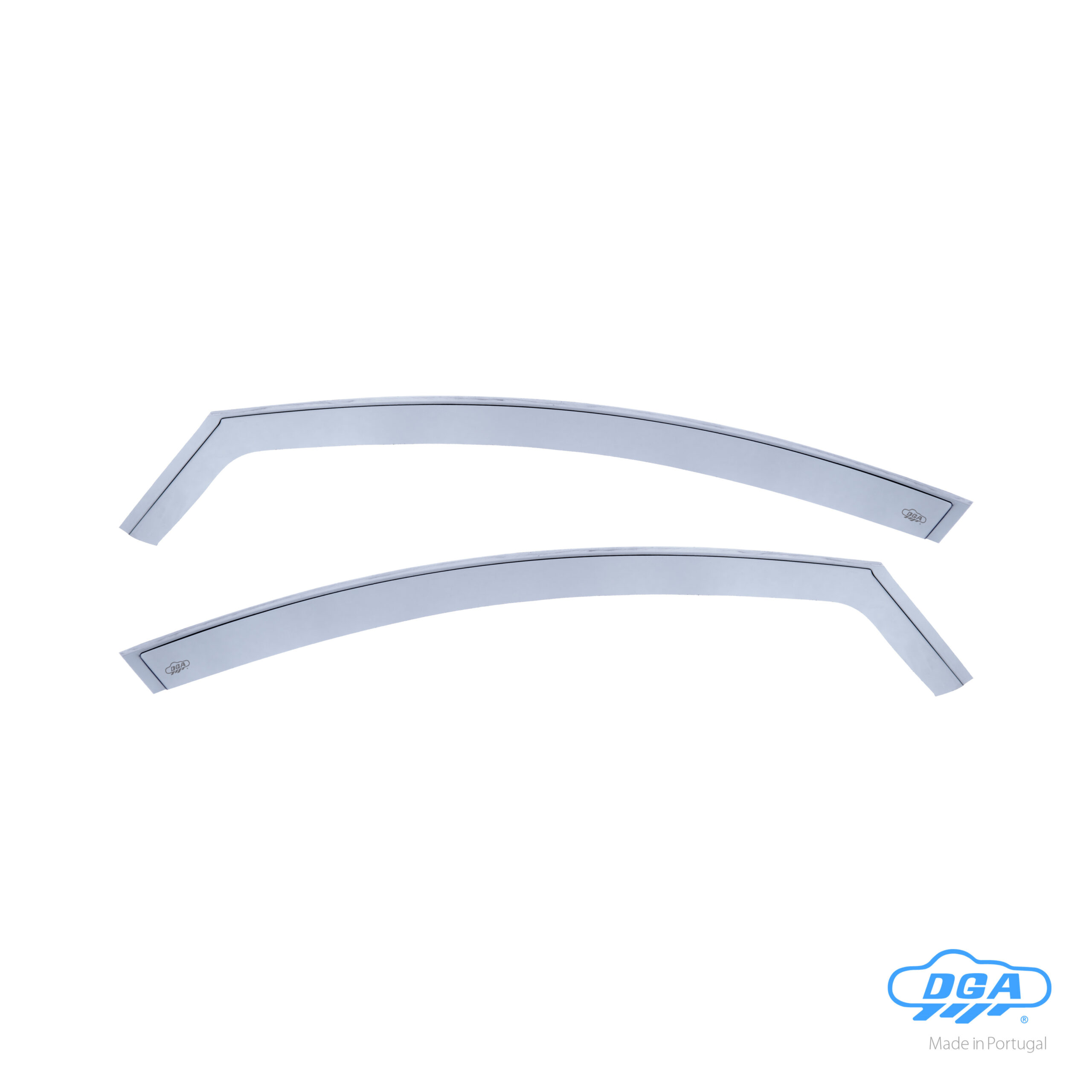 Set deflettori aria anteriori ad incastro, tipo lungo - compatibile per Volvo S60 4p (09/10>10/18) - Volvo V60 (11/10>08/18)