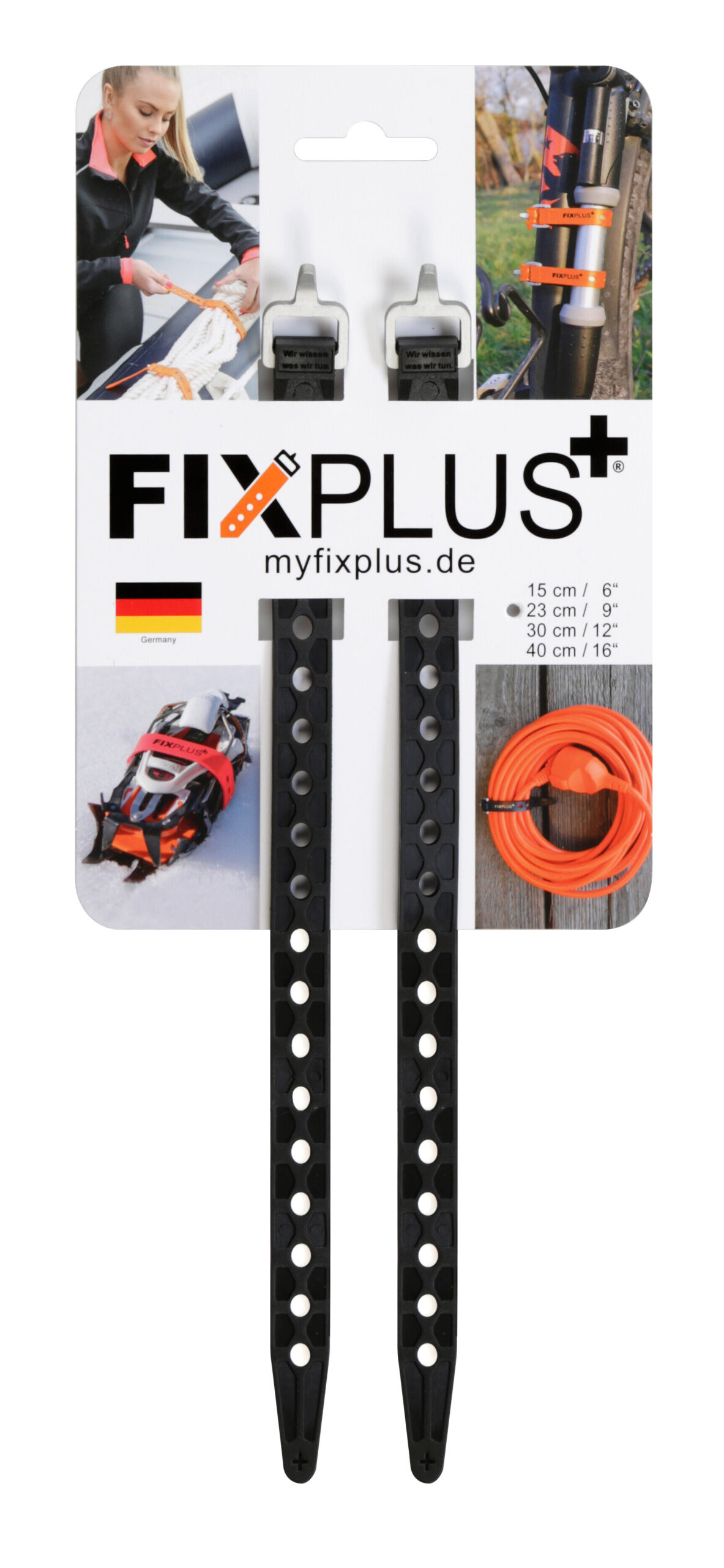 FixPlus Nano, cinghia elastica di fissaggio, 2 pz - 1,25 x 23 cm - immagine 3