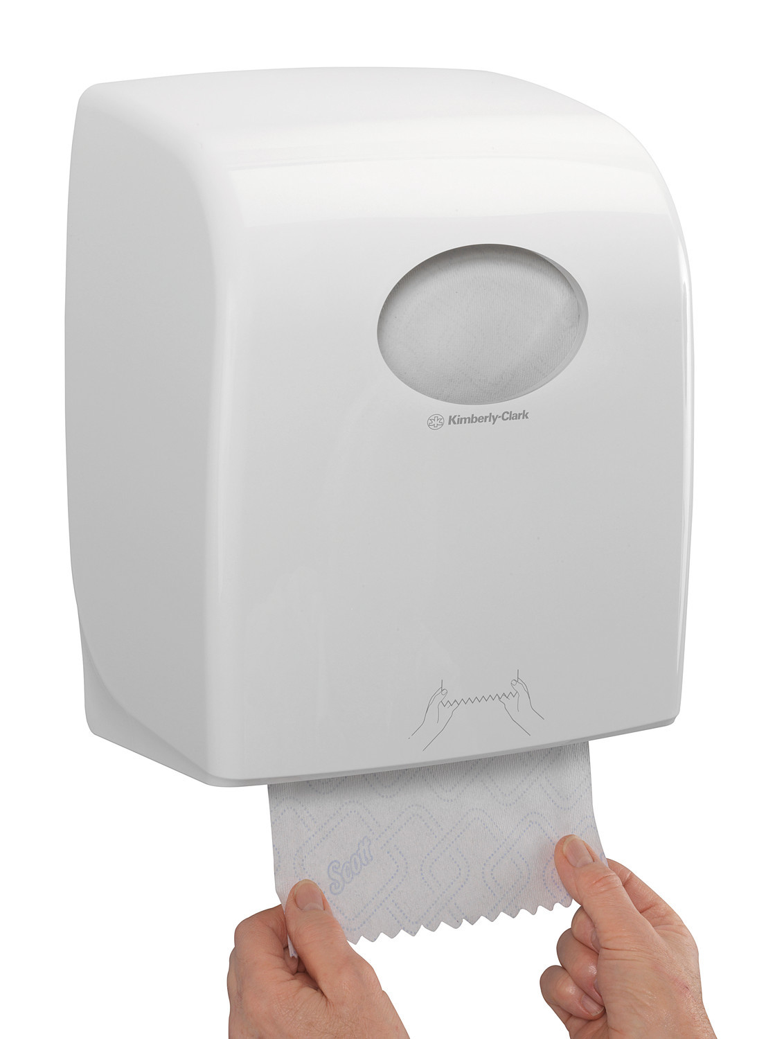 Dispenser in plastica per asciugamani di carta in rotolo XL - immagine 2