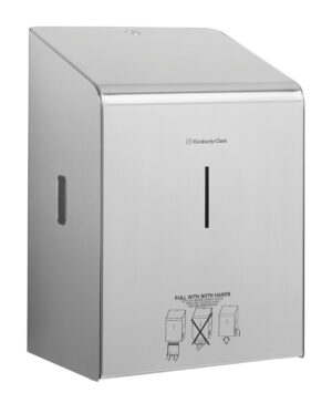 Dispenser in acciaio inox per asciugamani di carta rotolo XL