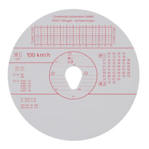 Original Kienzle, set 100 pz dischi tachigrafo omologati - 100 Km/h