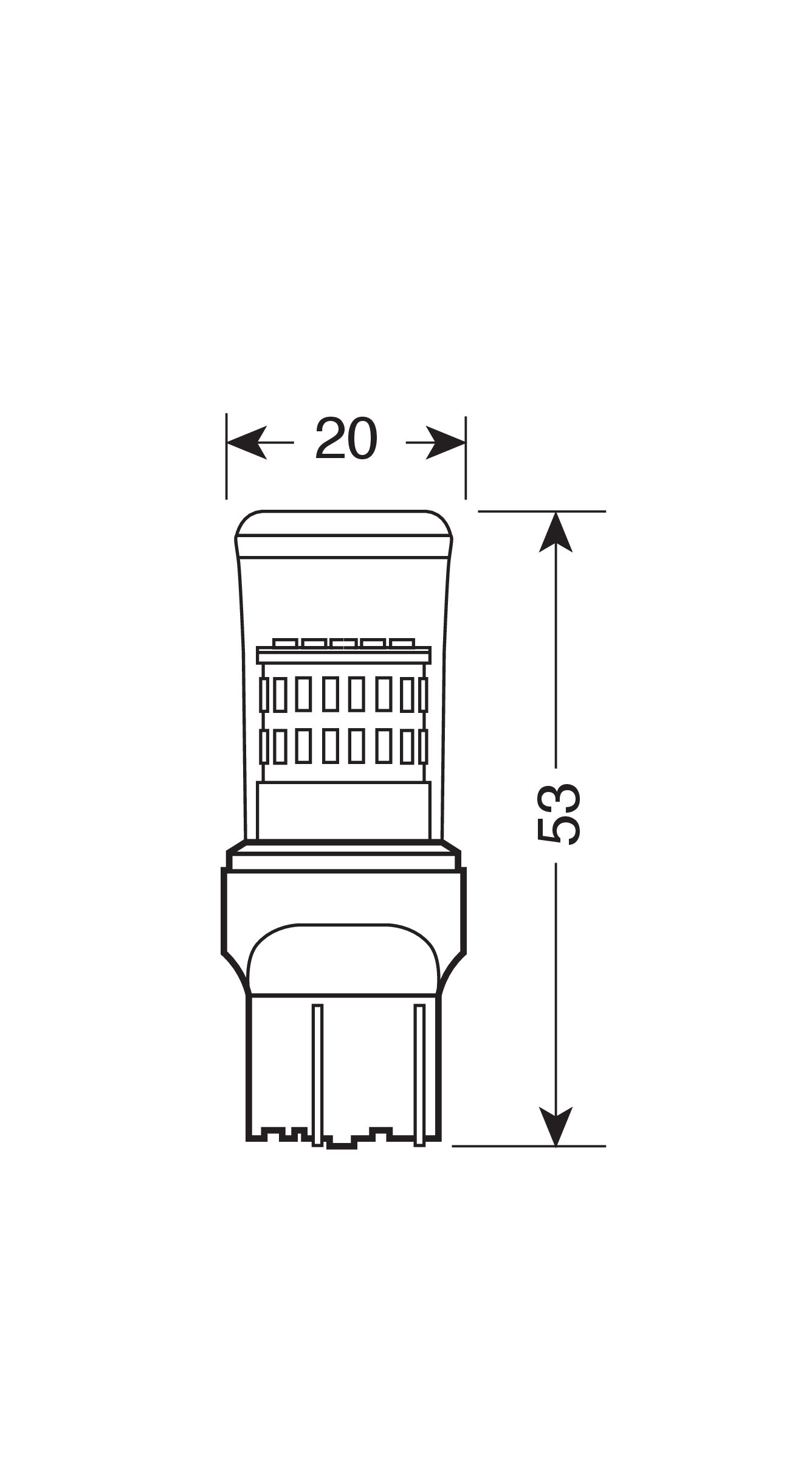 12V Mega-Led 48 - 48 SMD x 1 chip - (W21/5W) - W3x16q - 1 pz - D/Blister - Bianco - Doppia polarità - immagine 4