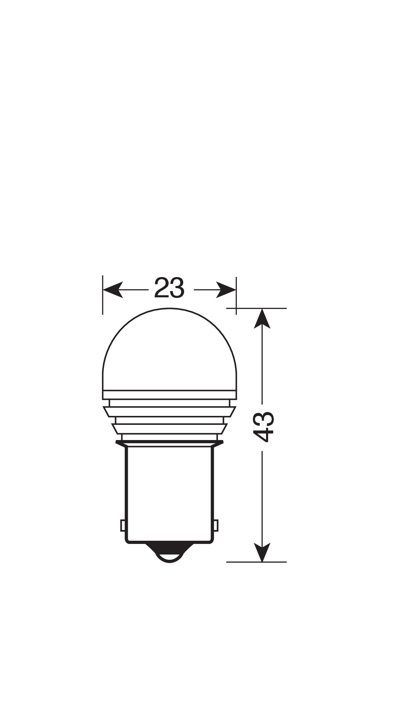 10/30V Led Series - 1 SMD x 9 chips - (P21W) - BA15s - 1 pz - Scatola - Bianco - immagine 3
