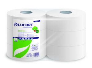 Carta igienica Lucart Eco 360 Jumbo - 2 veli, 973 strappi - Conf. 6 rotoli
