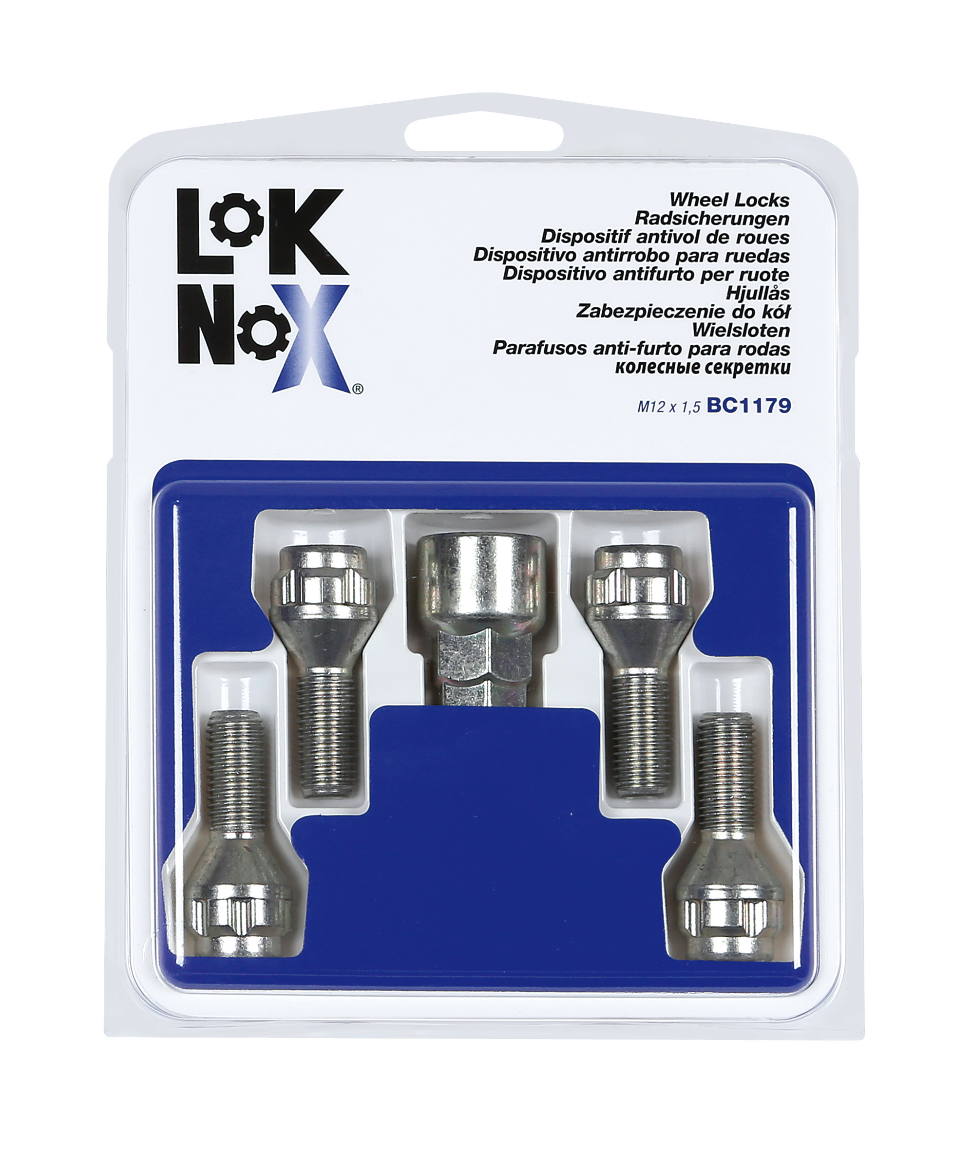 Bulloni conici, kit 4 pz - Lok Nox - A120 - A190 2 Bulloni conici, kit 4 pz - Lok Nox - A120 - A190 - immagine 2