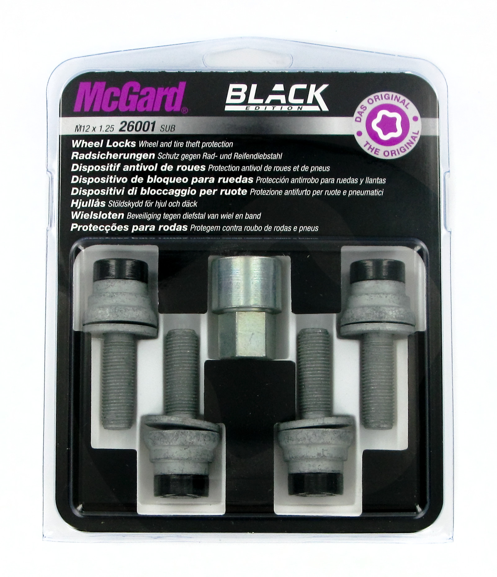 Bulloni piatti con rondella, kit 4 pz - Black Edition - D020