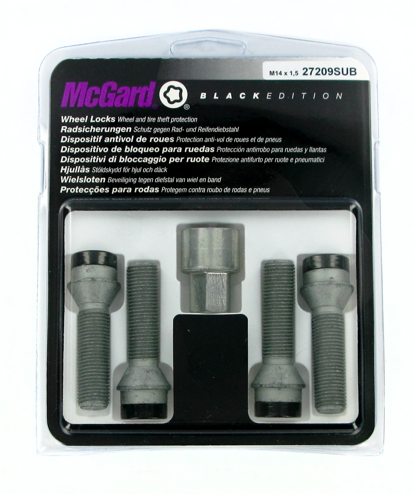 Bulloni conici, kit 4 pz - Black Edition - A330