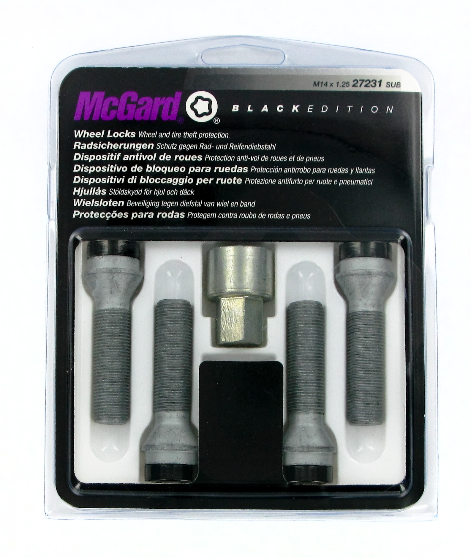 Bulloni conici, kit 4 pz - Black Edition - A250