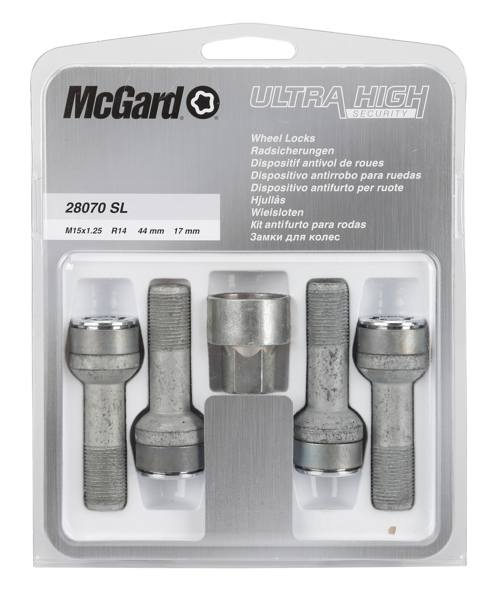 Bulloni sferici, kit 4 pz - Ultra High Security - E180