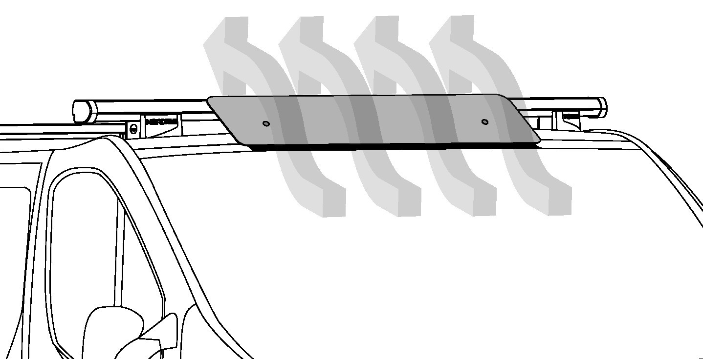 KP-9, Deflettore Aero Kargo-Plus - 95 cm - immagine 3