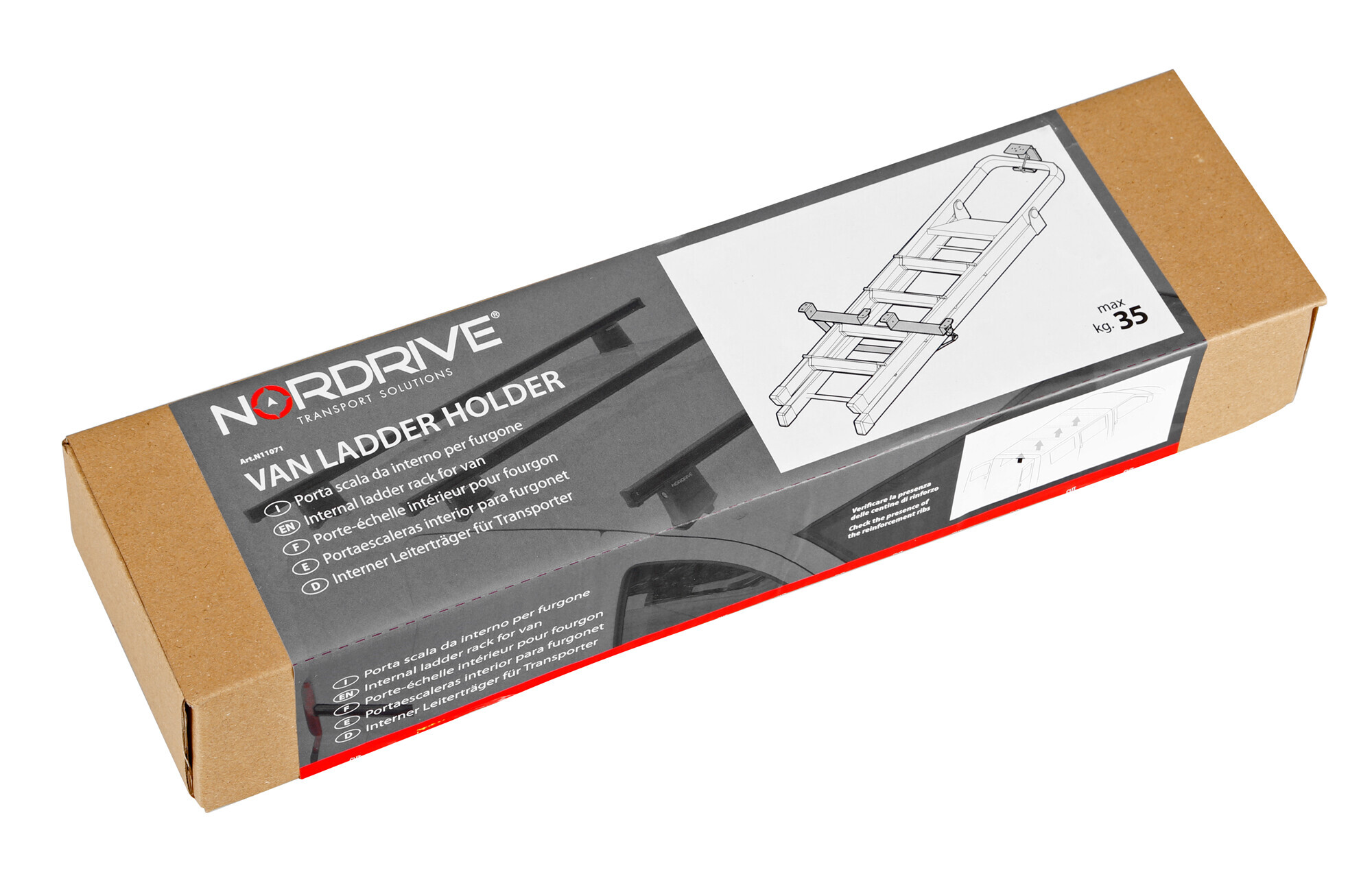 Van Ladder Holder, porta scala da interno per furgone - immagine 3