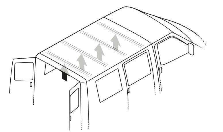 Van Ladder Holder, porta scala da interno per furgone - immagine 16