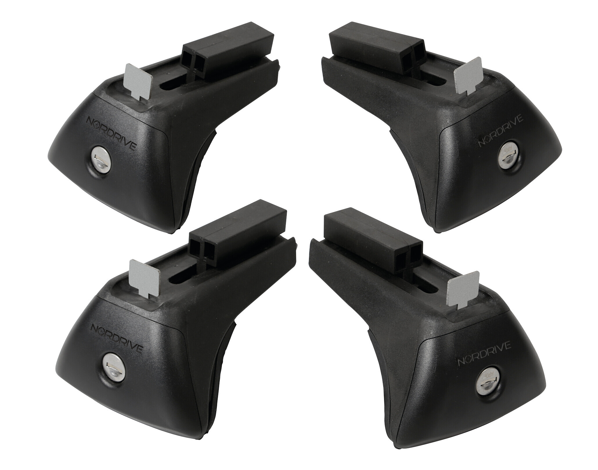 Evos IS (In-Rail Steel), kit 4 piedi per barre acciaio