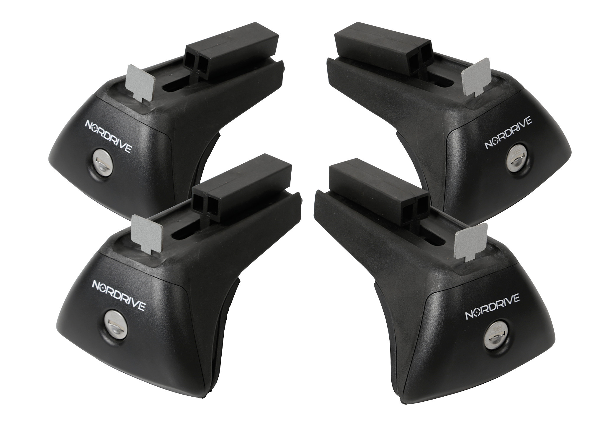 Evos IA (In-Rail Alu), kit 4 piedi per barre in alluminio 1 Evos IA (In-Rail Alu), kit 4 piedi per barre in alluminio