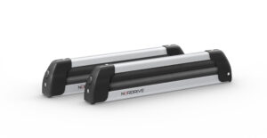 Nordic-King EVO aluminium NK-40, portasci per barre da tetto - Argento