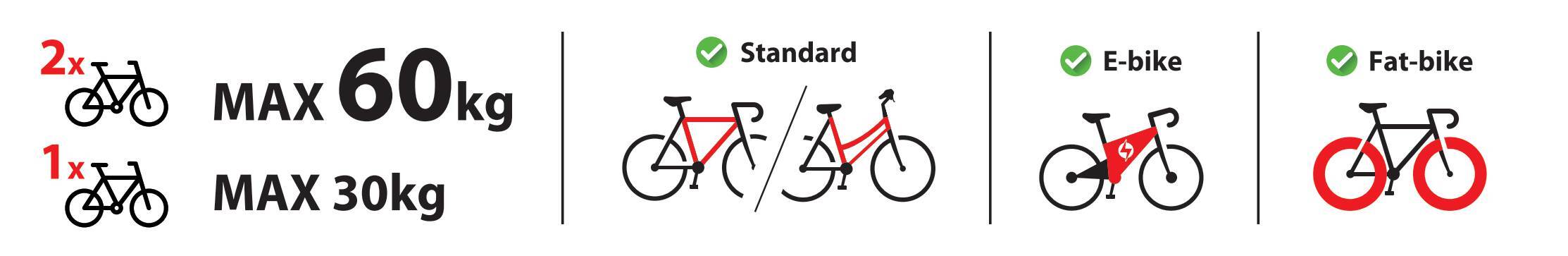 Wave 2, portabiciclette per gancio traino - 2 bici - immagine 12