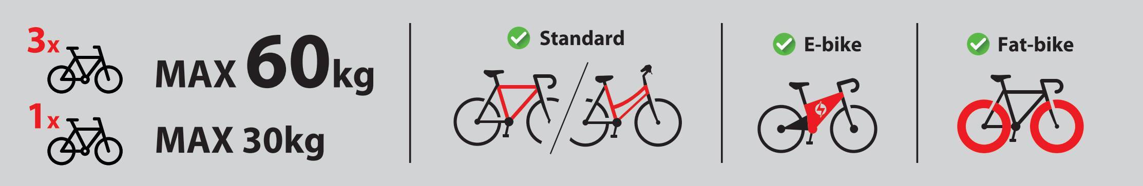 Asura 3, portabiciclette per gancio traino - 3 bici - immagine 6