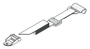 Set 2 cinghie posizioni 1 e 3 per porta bici posteriori