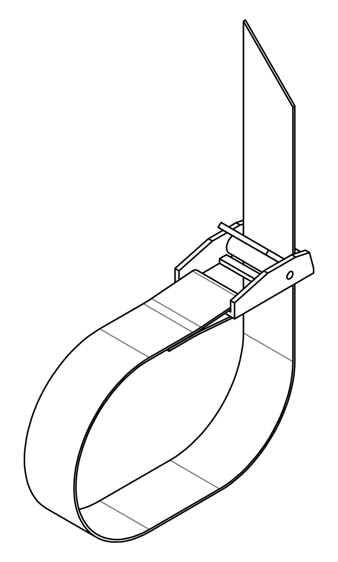 Set 2 cinghie fermaruota con fibbia