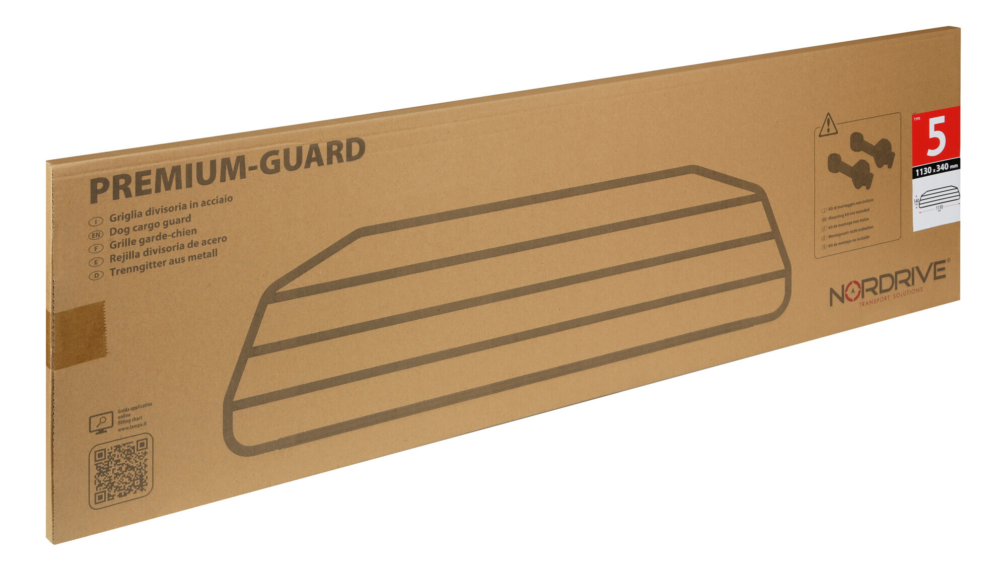 Premium-Guard, griglia divisoria in acciaio - Type 5 - 1130x340 mm 2 Premium-Guard, griglia divisoria in acciaio - Type 5 - 1130x340 mm - immagine 2