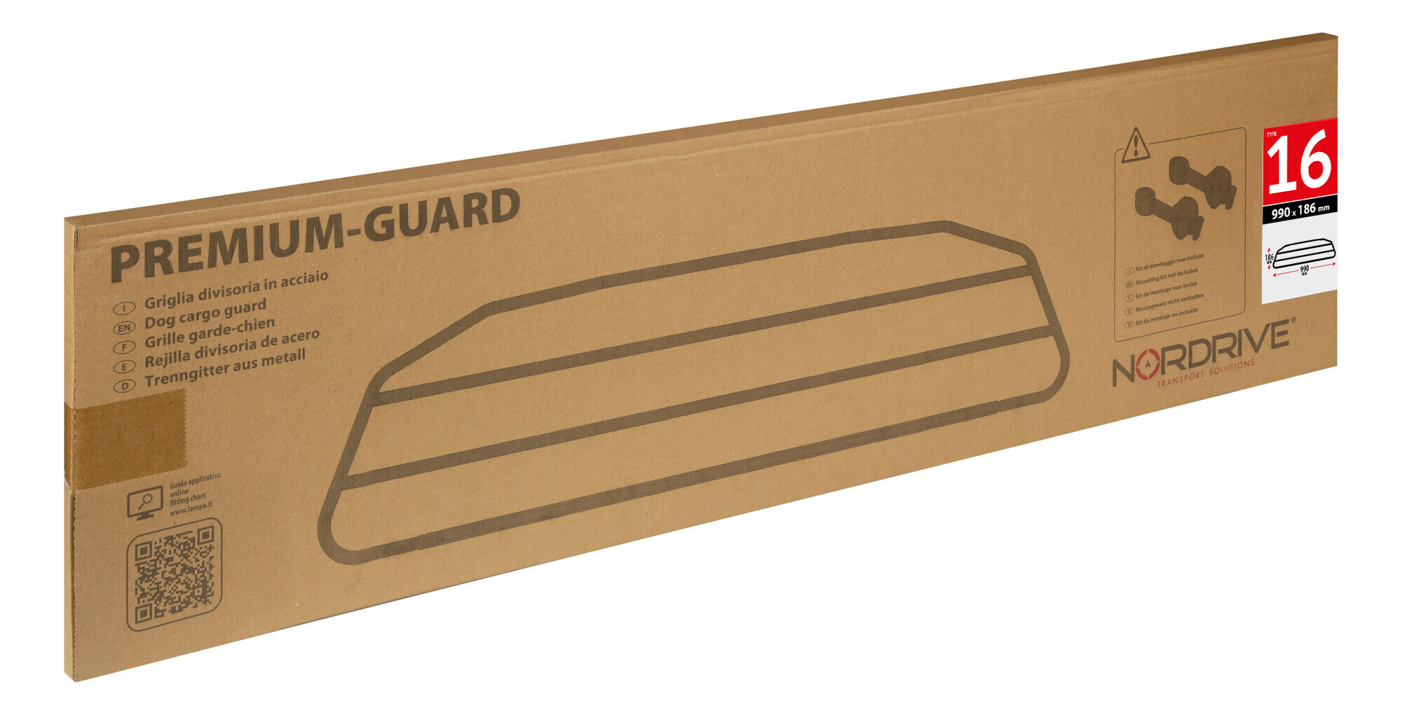 Premium-Guard, griglia divisoria in acciaio - Type 16 - 990x186 mm 2 Premium-Guard, griglia divisoria in acciaio - Type 16 - 990x186 mm - immagine 2