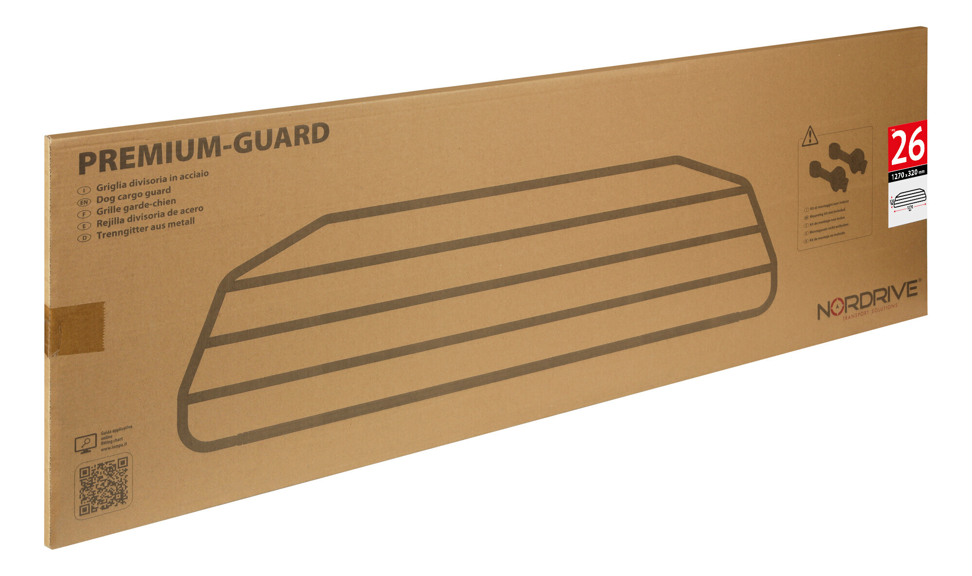Premium-Guard, griglia divisoria in acciaio - Type 26 - 1270x320 mm 2 Premium-Guard, griglia divisoria in acciaio - Type 26 - 1270x320 mm - immagine 2