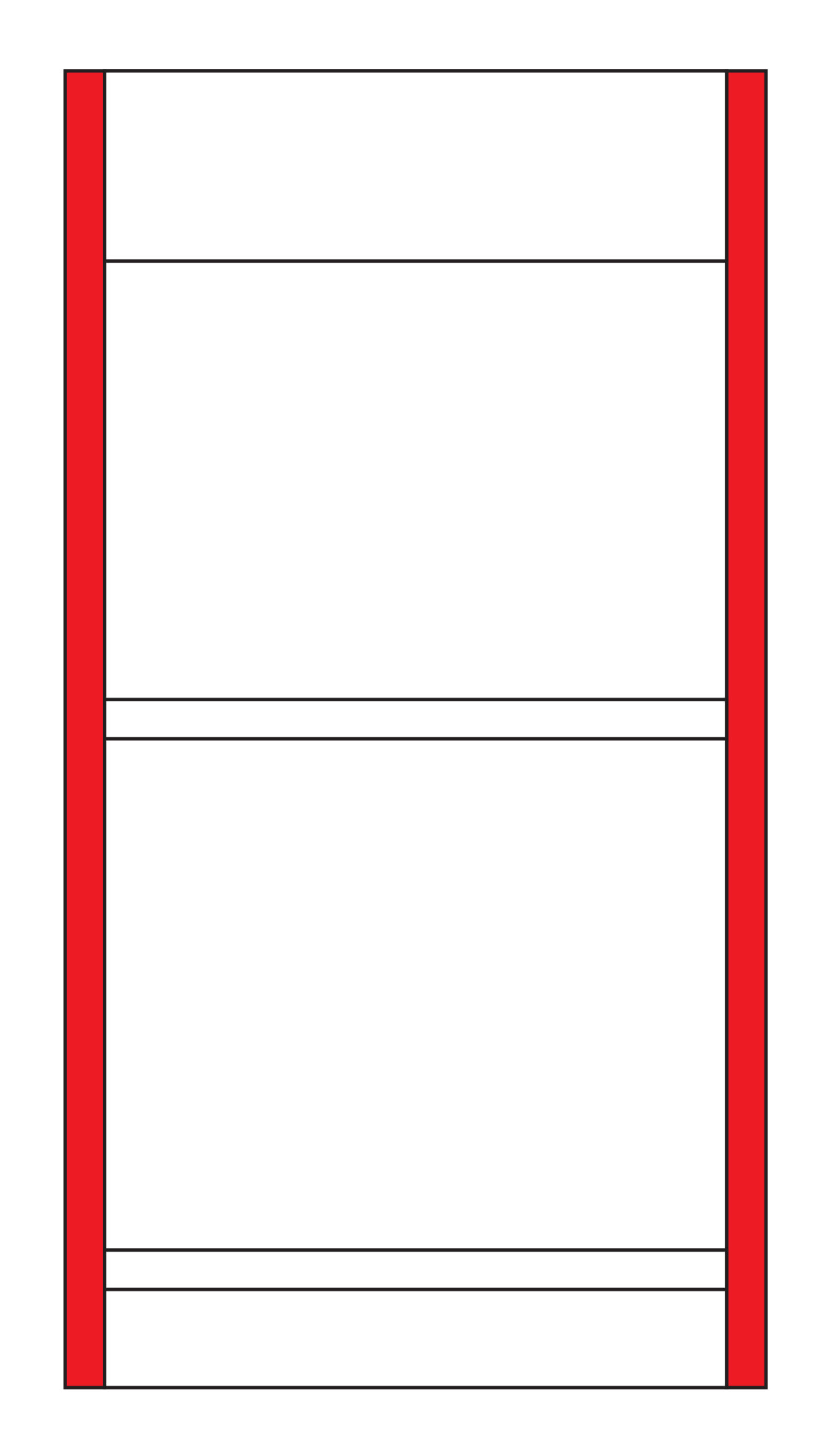 Coppia montanti per scaffali - 210 cm - immagine 2