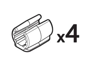 Set 4 appoggi di ricambio per Nitto, Pyro and Radius