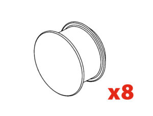 Set 8 tappi per foro &Oslash; 10 mm per piede Evos